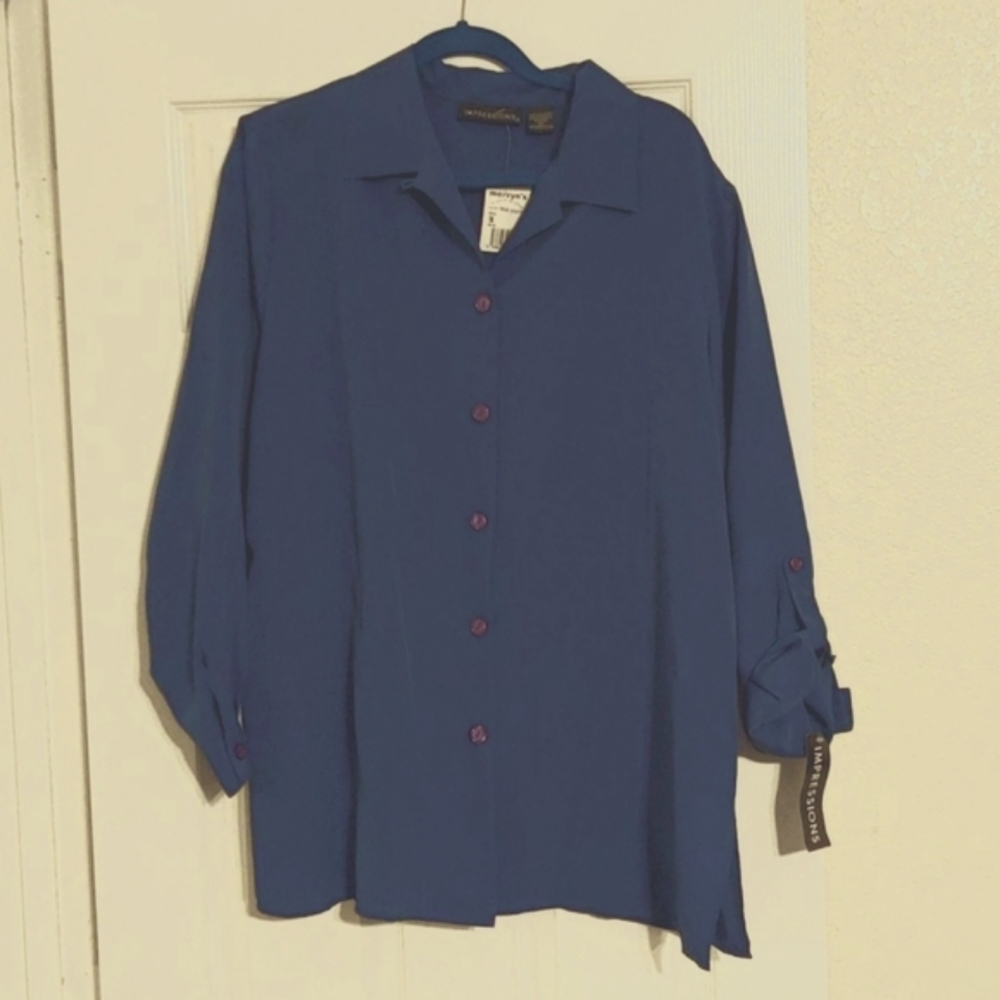 Royal blue blouse!